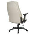 thumbnail image 5 of Executive High Back Taupe Gray Bonded Leather Office Chair, 5 of 9