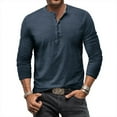 thumbnail image 5 of Button Washed Old V-neck Men's T-shirt, 5 of 9