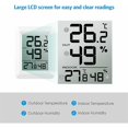 thumbnail image 2 of Indoor and Outdoor Thermometer, Hygrometer Thermometer with Outdoor Probe, Wireless Digital Hygrometer Thermometer with Large LCD Screen, / Switch, fo, 2 of 5