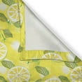 thumbnail image 6 of Ambesonne Spring Valance & Curtain, Fresh Lemons with Leaves, 55"x45", Yellow Fern Green, 6 of 6