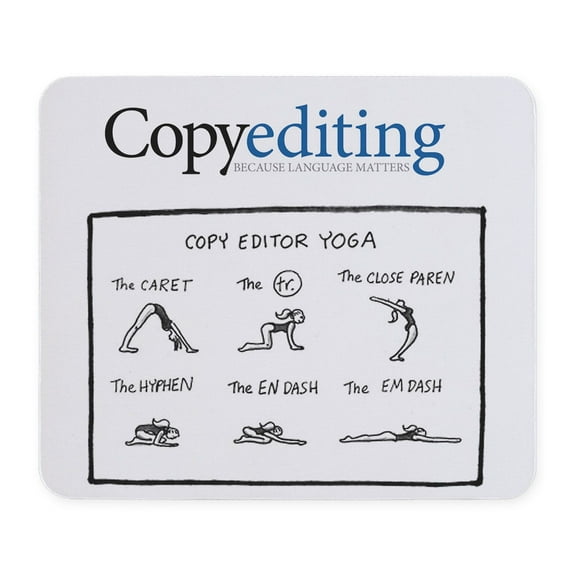 CafePress - Copy Editor Yoga Mousepad - Non-slip Rubber Mousepad, Gaming Mouse Pad
