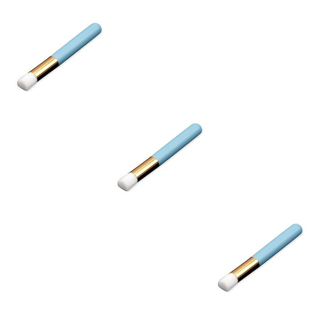 Transemion Lash Shampoo for Lash Extensions Nose Brushes Make-up Flat Flower Head blue flat head 3Set