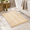 Beige Striped-32" X 20", variant on Checkered Beige 47" X 16" Soft Absorbent Long Bath Runner Rug