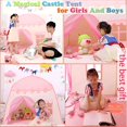 thumbnail image 4 of Play Tent, Kids Tents and Kids Playhouse Girls Toys Indoor and Outdoor Princess Castle Play Tent for Kids Girls Gift, Pink, 4 of 13