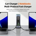 thumbnail image 3 of 660W USB C Charger 8-Port Fast GaN Charger 140W/100W/30W USB C Charging Station with Colorful Lights Multi Port Power Adapter for Laptop, MacBook Pro, iPad, Phone, 3 of 7