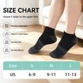 thumbnail image 5 of LOFIR Bamboo Viscose Diabetic Socks for Women Men - 5 Pairs Wide Non Binding Neuropathy Socks, Seamless Loose Cushion for Swollen Feet, Size 9-11, 5 of 6