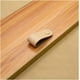 thumbnail image 4 of 4 Piezas Pomos de Cuero para Muebles, Tirador de Cajón, Tirador de Puerta de Gabinete, Manijas de Puerta de Cuero de PU Suave para Herrajes para Muebles de Cajón, Orificio único-Beige, 4 of 5
