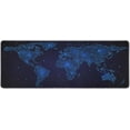 thumbnail image 3 of Stars World map Mouse pad (31.5x11.8 in) Extended Gaming Mousepad Non-Slip Rubber Base Desk mat for Desktop with Stitched Edges Computer mat for Desk XL, 3 of 5