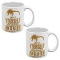 thumbnail image 1 of Always Be Yourself Anteater White All Over Coffee Mug Set Of 2, 1 of 1