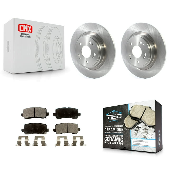 Transit Auto Rear Disc Brake Rotors and Ceramic Pads Kit for Car 2017-2020 Acura MDX K8T-103163