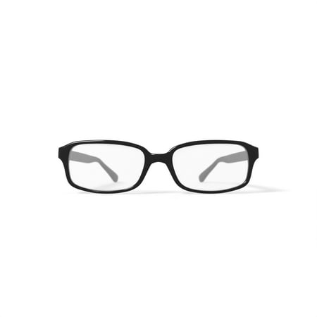 Walmart Men's FM6014 Rectangular Prescription Eyeglasses with Case, Black