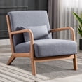 thumbnail image 4 of Bonzy Home Mid Century Modern Accent Chairs, Set of 2, Gray, 4 of 8