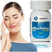 Meclizine 12.5 mg Antiemetic, Motion Sickness 100 Caplets PACK of 2