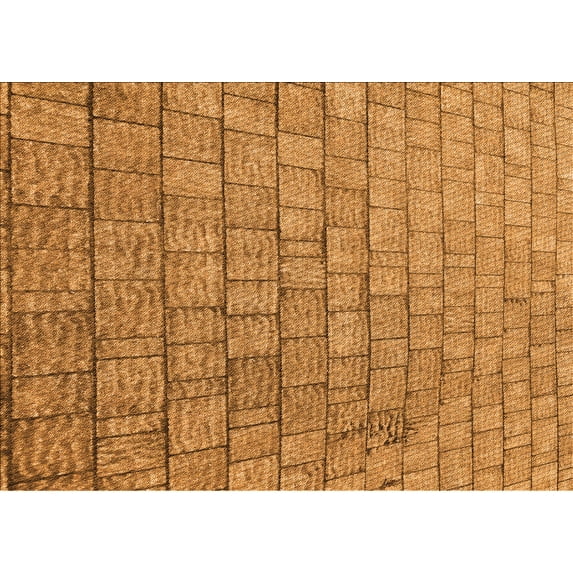 Ahgly Company Indoor Rectangle Patterned Mahogany Brown Area Rugs, 2' x 5'