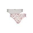 thumbnail image 3 of Jessica Simpson Women's Ruffle Rib Thong, 2-Pack, Size S-XXXL, 3 of 13