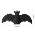 thumbnail image 6 of Halloween Decor, Hanging Bats Halloween Decor, Black Halloween Decor, Rattan Wall Decor, Halloween Decorations for Home, 10X4.5 Inch Hand-Woven Black Rattan Bat Hanging Ornament, 6 of 9