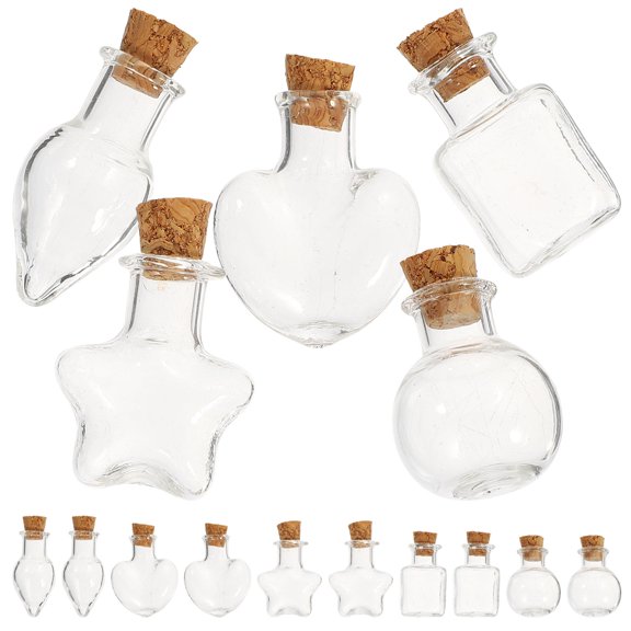 ETEREAUTY bottles Glass Transparent 15pcs