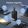 thumbnail image 3 of Paquete de baterías portátiles Power Bank Selore de 65 W para computadora portátil, 3 of 9
