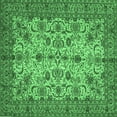 thumbnail image 1 of Ahgly Company Indoor Square Persian Emerald Green Traditional Area Rugs, 8' Square, 1 of 4