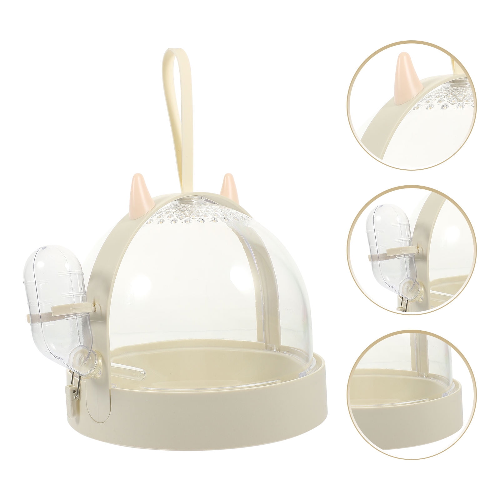 SWETRACE White Small Pet Carrier Cage for Hamster Gerbil Chinchilla Outdoor Use