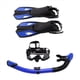 thumbnail image 2 of Equipo de Snorkel para Adultos, Juego de Snorkel Panorámico, Máscara de Snorkel, Snorkel Superior Seco, Máscara y Aletas de Buceo, Negro y Azul, 2 of 8