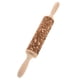 thumbnail image 4 of Rodillos de amasar con relieve y patrones para hornear Rodillo de amasar de madera grabado con estampado de flores Rodillo para hornear pasteles, pizzas, masas, fondant, galletas, masa de tarta, pasta, 4 of 7