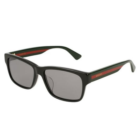 Sunglasses Bone Stripe - Black Red Stripe Ladies Sunglasses - GG0340SA-001
