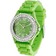 Geneva Platinum Ladies' Cz Accented Sili