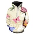 thumbnail image 3 of Sudadera con capucha con estampado 3D de mariposa exquisita para hombres y mujeres, sudadera con estampado de insectos de manga larga, sudadera holgada estilo Harajuku, sudaderas con capucha, 3 of 5