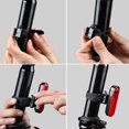 thumbnail image 2 of Luces traseras brillantes para bicicleta, luz trasera recargable por USB para conducción nocturna, opciones de modo de luz Luz para bicicleta fácil de instalar para niños, mujeres y hombres, 2 of 5
