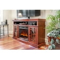 eFlame USA Jackson Fireplace TV Stand 60" x 33" Warm Cherry Finish