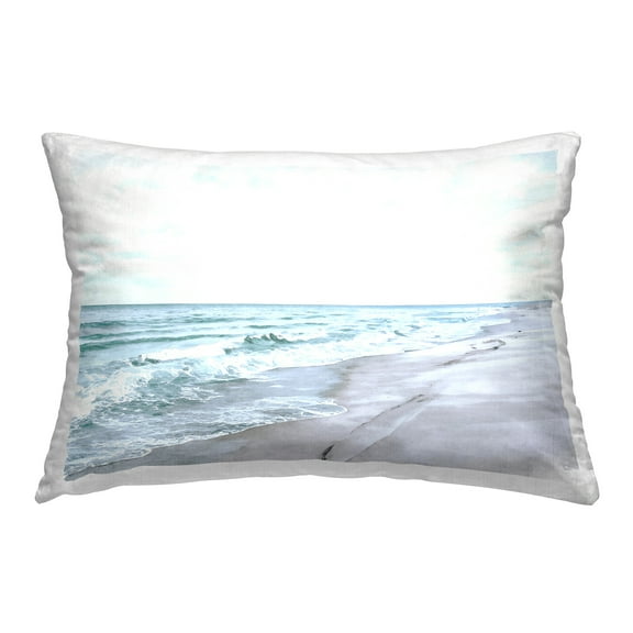 Stupell Industries Serene Summer Sea Waves Decorative Printed Throw Pillow Design by Christine Zalewski .