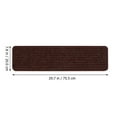 thumbnail image 3 of BRIGHTFUFU 2pcs Step Rugs Mats Polyester Brown Anti Slip for Families with Pets, 3 of 4