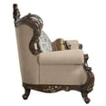thumbnail image 4 of LV01122 - Sofa w/7 Pillows, Light Brown Linen & Cherry Finish - Ragnar, 4 of 7