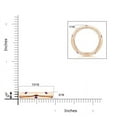 thumbnail image 4 of ANGARA Natural 0.3 Ct. Amethyst Stackable Wedding Ring in 14K Rose Gold for Women (Ring Size: 5), 4 of 9