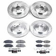 thumbnail image 3 of PowerStop Front and Rear Z23 Evolution Sport Carbon-Fiber Ceramic Brake Pad and Drilled & Slotted Rotor Kit Fits: FORD Select Models K1383, 3 of 10