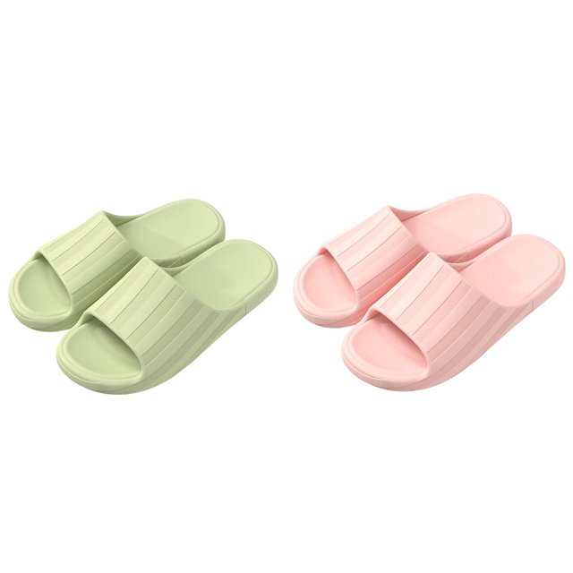(2-Pack) Rinsvye Couples Women Men Solid Jets Slippers for Men Shower Room Home Non Massage Slippers for Men Slip Breathable Massage Soft Home Slippers for Men Sole Quick Drying Slipper Comfortable