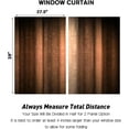 thumbnail image 5 of Brown Kitchen Window Curtains 27.5 x 39 Inch Small Short Mini Cafe Rod Pocket Western Rustic Country Retro Vintage Dark Living Bedroom Room Home Treatment Set of 2 Curtain Panels Drapes Tiers, 5 of 6