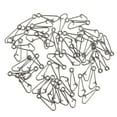 thumbnail image 4 of LOVIVER 50Pcs Stainless Steel Fishing Snap Hook Line Connector Hooked Snap Tackle 3# 3, 4 of 7