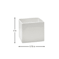 thumbnail image 3 of Serene Spaces Living Set of 6 White Vases, Measures 5" T & 5.75" Cube, 3 of 3
