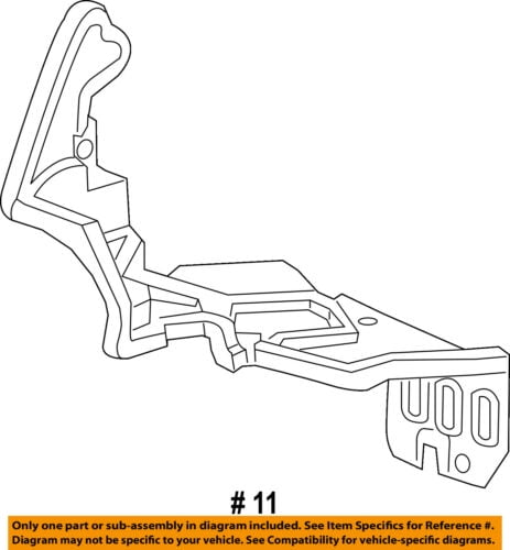Chevrolet GM OEM 12-18 Sonic Fender-Air Guide Right 95351686