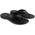 thumbnail image 3 of OKABASHI Women’s Maui Flip Flops - Sandals, Black Size  5-6  (Small), 3 of 4