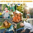 thumbnail image 3 of XMIKA Trampolines for 3-4 Kids 10FT Outdoor Trampoline with Enclosure Net Heavy-duty Recreational Trampoline with Basketball Hoop Ladder 1000LBS Capacity Backyard Trampolines, Upgrade Curved Pole, 3 of 9