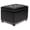 Black, variant on Leather Ottoman with Storage 24”, Foot Rest Stool Hinged Lid, Dark Brown