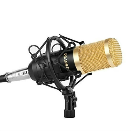 Aokeo AK-80 Professional Studio Recording Condenser Microphone Plug and Play Mic, Cardioid Pickup, Compatible Phone, Computer, Laptop,Youtube, Podcasting,Twitch, Skype,MSN,Gaming,Singing