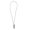 Silver, variant on Modern Pinecone Pendant Necklace PU Black Rope Lightweight Jewelry Piece