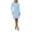 LightBlue, variant on YOGAFOX Women's Button Mini Sweater Dress Formal Long Sleeve Bodycon（Navy,S）