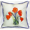 thumbnail image 4 of Betsy Drake HJ191 Poppies in Vase Throw Pillow- 18 x 18 in., 4 of 4