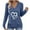 Blue, variant on Busydd Womens T Shirts Fashion Heart Print Long Sleeve Going Out Tops for Women Casual Versatile Loose V Neck Womens Tops S