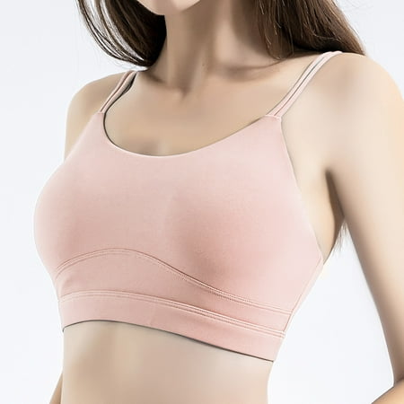 

Miayilima Tanks & Camis For Women Breathable Sports Bra Straps Padded Yoga Bra Gym Running Fitness Workout Top Size XL
